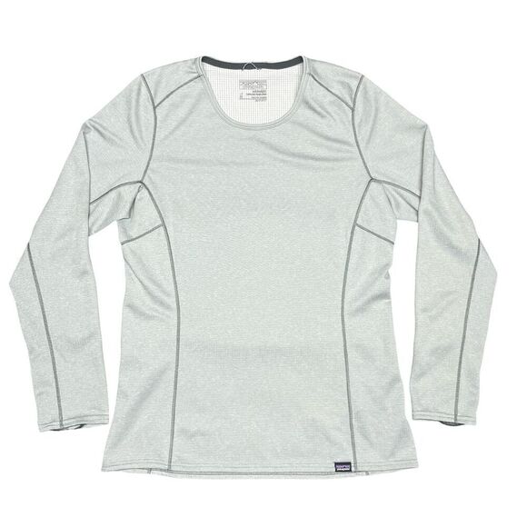 Patagonia Tops - Patagonia Womens M Midweight Capilene Baselayer Gray Long Sleeve Polartec